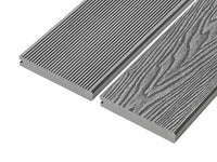 Cladco 4m Solid Reversible Woodgrain Effect Bullnose Composite Decking Boards