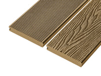 Cladco 4m Solid Reversible Woodgrain Effect Bullnose Composite Decking Boards