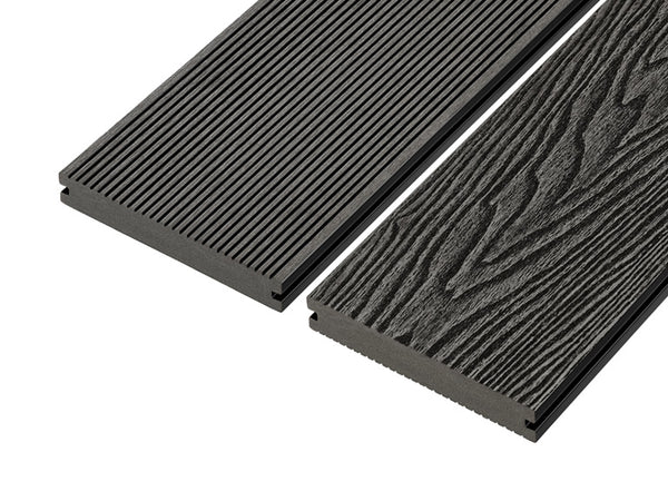 Cladco 4m Solid Reversible Woodgrain Effect Composite Decking Boards