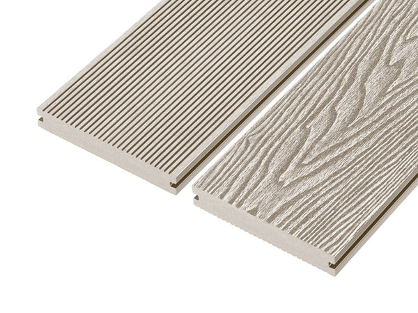 Cladco 4m Solid Reversible Woodgrain Effect Composite Decking Boards