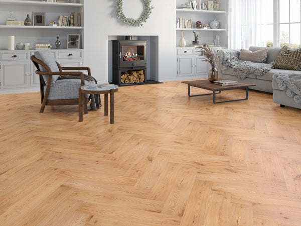 Canopy Hatfield Oak Herringbone UV Oiled