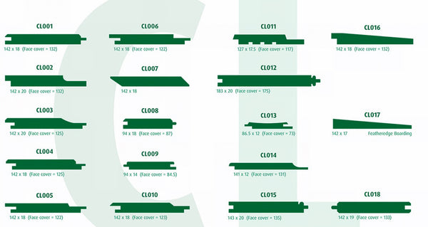 Cladding Profiles | TimberStore UK