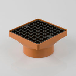 Underground 110mm Square Hopper With Solv Socket 160mm x 160mm