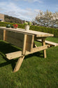 Picnic Table with fold up seats