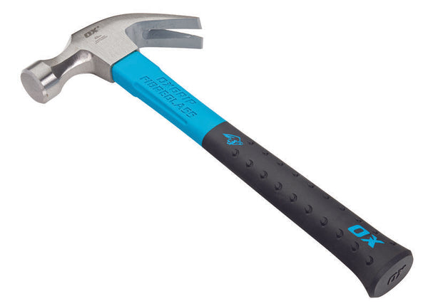 OX Pro Fibreglass Claw Hammer 20oz