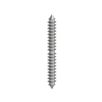 Double Ended Screw Zinc Plated