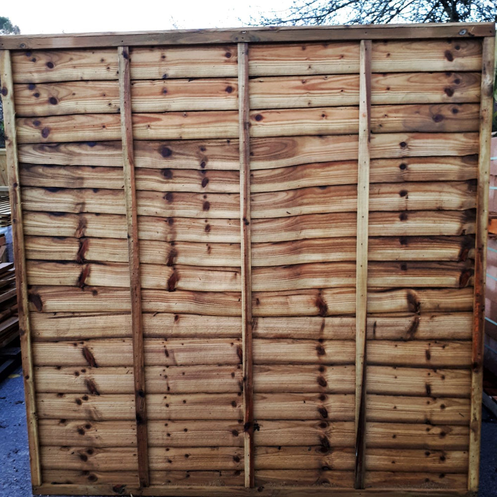 Timber Lapping Panel Waney Lap Fence Panel | TimberStore UK